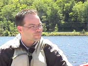 Army Corps Visit July 01 Ron looks over middle lake patch.jpg